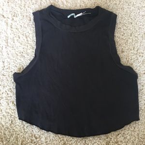 Kimchi Blue Black Crop Top